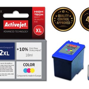 Activejet " AH-22RX" rašalas (pakaitinis HP 22XL C9352A; "Premium"; 18 ml; spalvotas) - Image 2