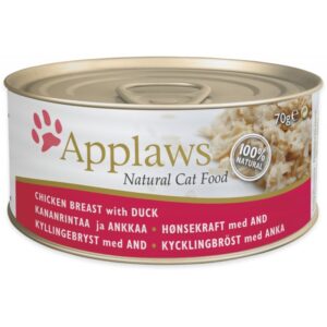 APPLAWS Natural Cat Food Chicken breast with duck - drėgno kačių ėdalo - 70g