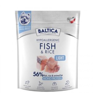 BALTICA Nutraceutic Hypoallergenic Light S Fish with rice - sausas maistas šunims - 1kg