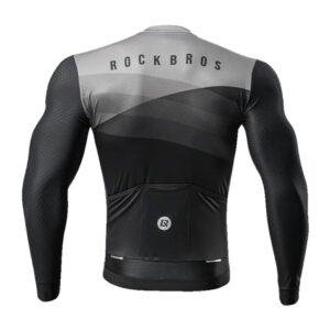 Rockbros 15120009002 Long Sleeve Cycling Jersey Spring/Summer M - Black - Image 3