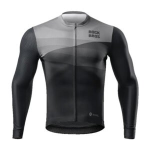 Rockbros 15120009005 Long Sleeve Cycling Jersey Spring/Summer XXL - Black - Image 2