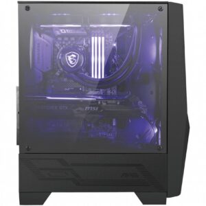 MSI MAG FORGE 100M „Midi Tower“ Juoda, Permatomas - Image 2