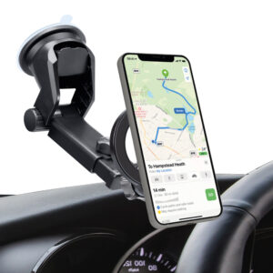 SBS TESUPMAGRINGEXT Smartphone Holder for Dashboard and Windshield, MagSafe Compatible - Black - Image 2