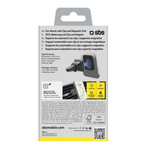 Magnetic smartphone holder SBS TESUPMAGLCLIP - black - Image 6