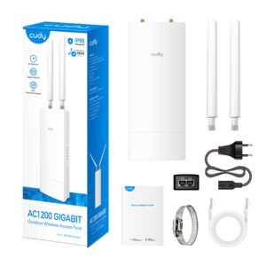 Cudy AP1300 Outdoor 867 Mbit/ai Balta Maitinimas per Eternetą (PoE) - Image 2
