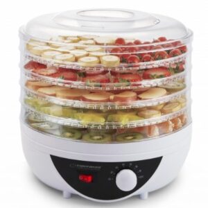 Esperanza EKD002 maisto džiovintuvas Juoda, Permatomas, Balta 250 W