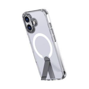 Hybrid Armor X dėklas skirtas Apple iPhone 17 su stoveliu, suderinamas su MagSafe - skaidrus - Image 2
