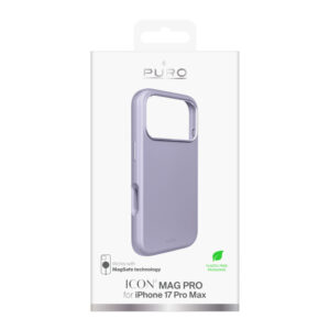 Puro Icon Mag Pro Liquid Silicone dėklas telefonui iPhone 17 Pro Max, MagSafe Compatible, with Camera Protection and Aluminum Buttons - Pink - Image 2