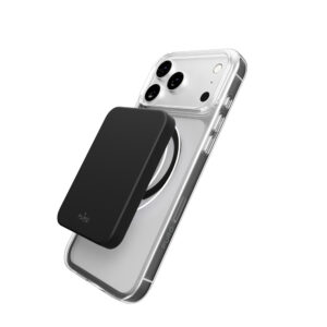 Puro Lite Mag TPU+PC dėklas suderinamas suMagSafe skirtas Apple iPhone 17 Pro Max - Transparent with Black Ring - Image 3