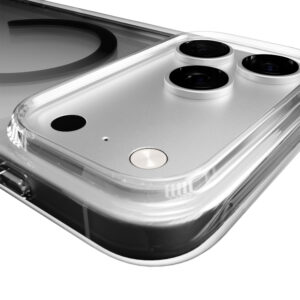 Puro Lite Mag TPU+PC dėklas suderinamas suMagSafe skirtas Apple iPhone 17 Pro Max - Transparent with Black Ring - Image 5