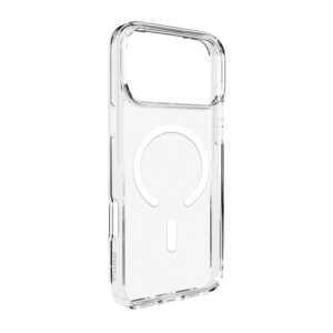 Puro Lite Mag TPU+PC dėklas suderinamas suMagSafe skirtas Apple iPhone 17 Pro - Transparent with White Ring - Image 1