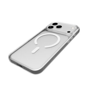 Puro Lite Mag TPU+PC dėklas suderinamas suMagSafe skirtas Apple iPhone 17 Pro - Transparent with White Ring - Image 8