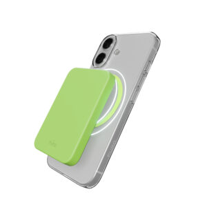 Puro Lite Mag TPU+PC dėklas suderinamas suMagSafe skirtas Apple iPhone 17 - Transparent with Green Ring - Image 3