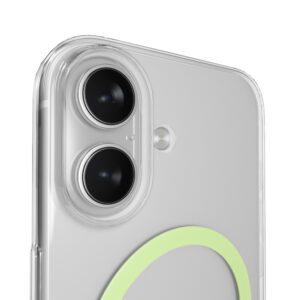 Puro Lite Mag TPU+PC dėklas suderinamas suMagSafe skirtas Apple iPhone 17 - Transparent with Green Ring - Image 7