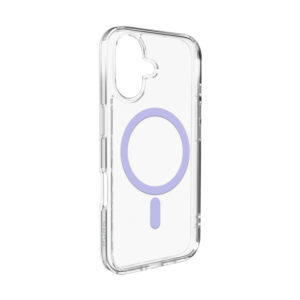 Puro Lite Mag TPU+PC dėklas suderinamas suMagSafe skirtas Apple iPhone 17 - Transparent with Pink Ring