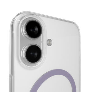 Puro Lite Mag TPU+PC dėklas suderinamas suMagSafe skirtas Apple iPhone 17 - Transparent with Pink Ring - Image 6