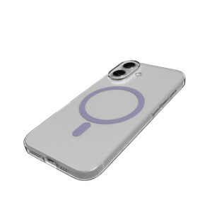 Puro Lite Mag TPU+PC dėklas suderinamas suMagSafe skirtas Apple iPhone 17 - Transparent with Pink Ring - Image 9