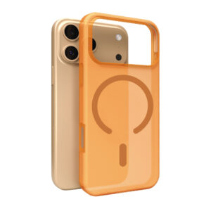 Puro Daylight Magsafe Compatible Silicone dėklas telefonui iPhone 17 Pro Max - Translucent Orange