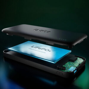 SBS Infinity Power Bank 10000mAh 10W LiFePo₄ USB-A USB-C - Black - Image 3