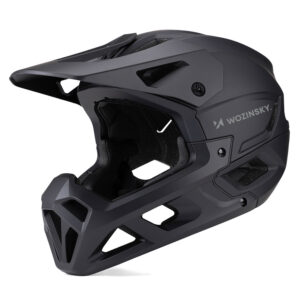 Wozinsky Full Face Bike Šalmas with Chin Guard M - Black