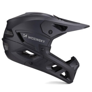 Wozinsky Full Face Bike Šalmas with Chin Guard M - Black - Image 4