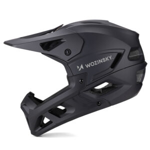 Wozinsky Full Face Bike Šalmas with Chin Guard L - Black - Image 2