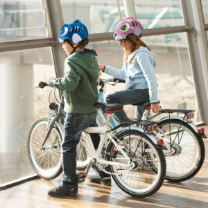 Wozinsky Children's Bike Šalmas Dinosaur Pattern S - Pink - Image 6