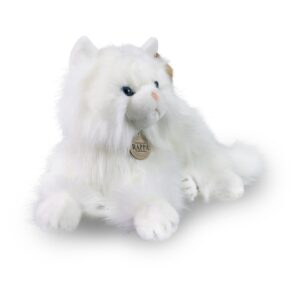 Rappa - Plush realistic mascot Persian cat white lying 30 cm Eco-Friendly - Image 2