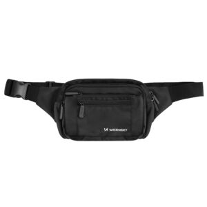 Wozinsky WSB-W1 unisex shoulder bag with adjustable strap, waterproof - black - Image 2