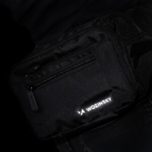 Wozinsky WSB-W1 unisex shoulder bag with adjustable strap, waterproof - black - Image 9