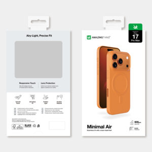 AmazingThing Minimal Air dėklas skirtas Apple iPhone 17 Pro Max compatible with MagSafe - orange - Image 7
