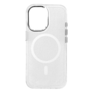 Glitter dėklas skirtas Samsung Galaxy S26 Ultra, MagSafe Compatible - White