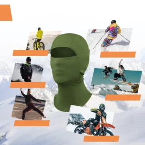 Qunature 13230023014 ski balaclava bike motorcycle balaklava size M - green - Image 5