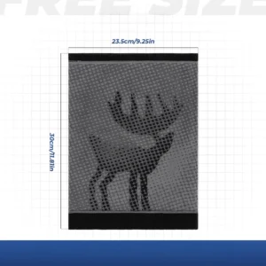 Qunature 11230014002 ski scarf, sports bandana, universal size - black - Image 6