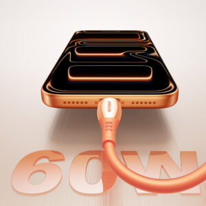 Joyroom S-A59 Vibrant Series 60W USB-C - USB-C kabelis 1.2m - oranžinės spalvos - Image 5