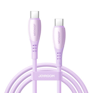 Joyroom S-A59 Vibrant Series 60W USB-C - USB-C kabelis 1.2m - violetinės spalvos