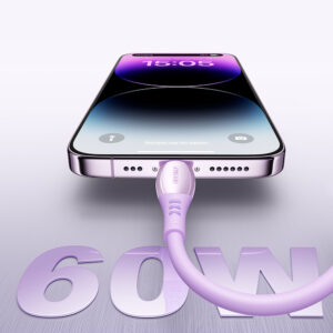 Joyroom S-A59 Vibrant Series 60W USB-C - USB-C kabelis 1.2m - violetinės spalvos - Image 7