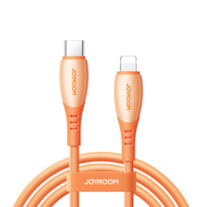 Joyroom S-A59 Vibrant Series 30W USB-C - Lightning kabelis 1.2m - oranžinės spalvos