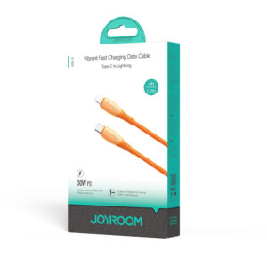 Joyroom S-A59 Vibrant Series 30W USB-C - Lightning kabelis 1.2m - oranžinės spalvos - Image 5
