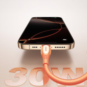 Joyroom S-A59 Vibrant Series 30W USB-C - Lightning kabelis 1.2m - oranžinės spalvos - Image 6