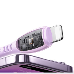 Joyroom S-A59 Vibrant Series 30W USB-C - Lightning kabelis 1.2m - violetinės spalvos - Image 3