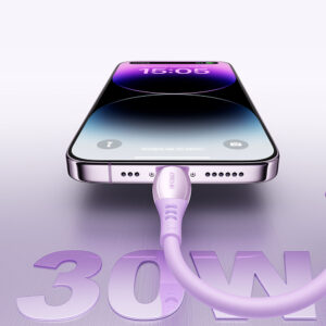 Joyroom S-A59 Vibrant Series 30W USB-C - Lightning kabelis 1.2m - violetinės spalvos - Image 7