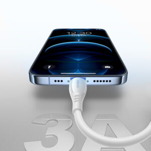 Joyroom S-A59 Vibrant Series 3A USB-A - Lightning kabelis 1.2m - baltos spalvos - Image 8