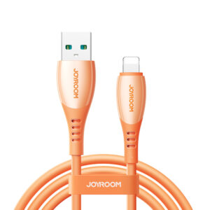 Joyroom S-A59 Vibrant Series 3A USB-A - Lightning kabelis 1.2m - oranžinės spalvos