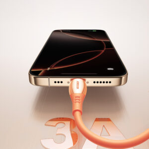 Joyroom S-A59 Vibrant Series 3A USB-A - Lightning kabelis 1.2m - oranžinės spalvos - Image 8