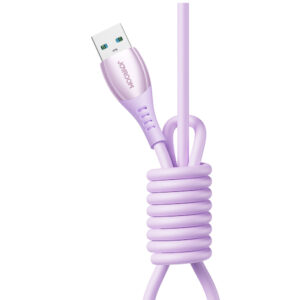 Joyroom S-A59 Vibrant Series 3A USB-A - Lightning kabelis 1.2m - violetinės spalvos - Image 3