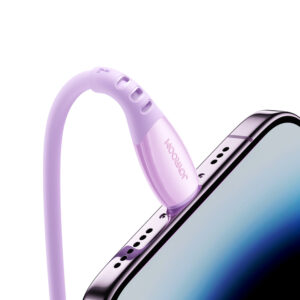 Joyroom S-A59 Vibrant Series 3A USB-A - Lightning kabelis 1.2m - violetinės spalvos - Image 6