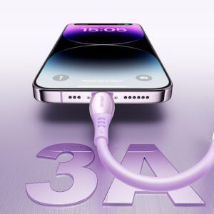 Joyroom S-A59 Vibrant Series 3A USB-A - Lightning kabelis 1.2m - violetinės spalvos - Image 7