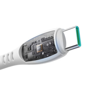 Joyroom S-A59 Vibrant Series 3A USB-A - USB-C kabelis 1.2m - baltos spalvos - Image 5