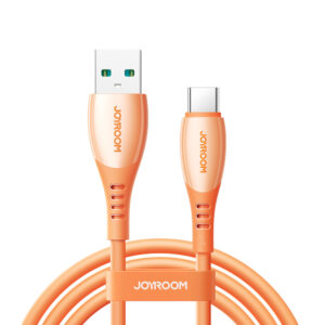 Joyroom S-A59 Vibrant Series 3A USB-A - USB-C kabelis 1.2m - oranžinės spalvos